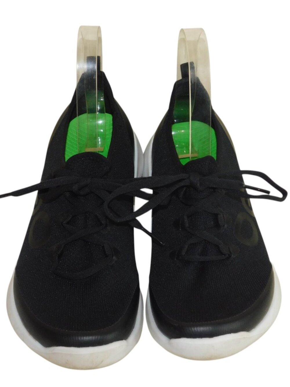 OOFOS OOMG Sport LS Size 7 Black Lace Up Comfort Recovery Sneakers Shoes
